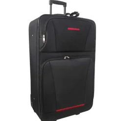 vidaXL Juego de maletas de viaje 5 piezas Negro Discount