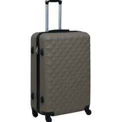 vidaXL Maletas Y Bolsos De Viaje-Juego de maletas rígidas con ruedas 2 piezas ABS gris