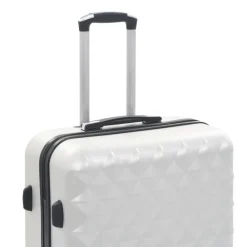 vidaXL Maletas Y Bolsos De Viaje-Juego de maletas rígidas trolley 3 pzas brillante ABS