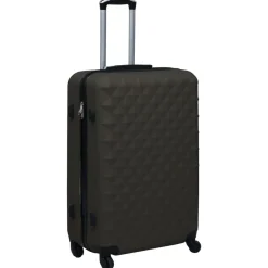 vidaXL Juego de maletas rígidas con ruedas 3 piezas ABS gris Antracita New