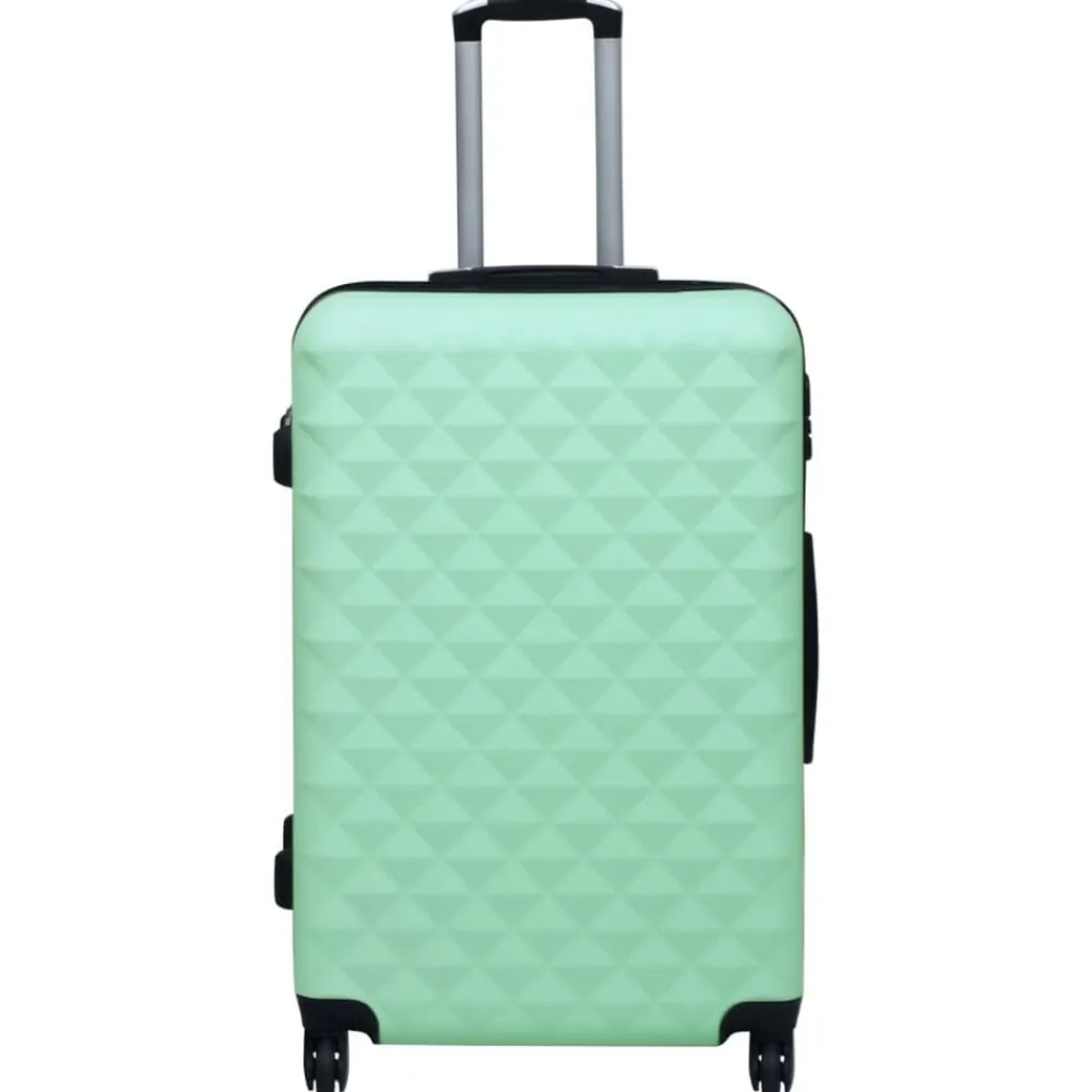 vidaXL Maletas Y Bolsos De Viaje-Juego de maletas rígidas con ruedas 2 piezas ABS verde