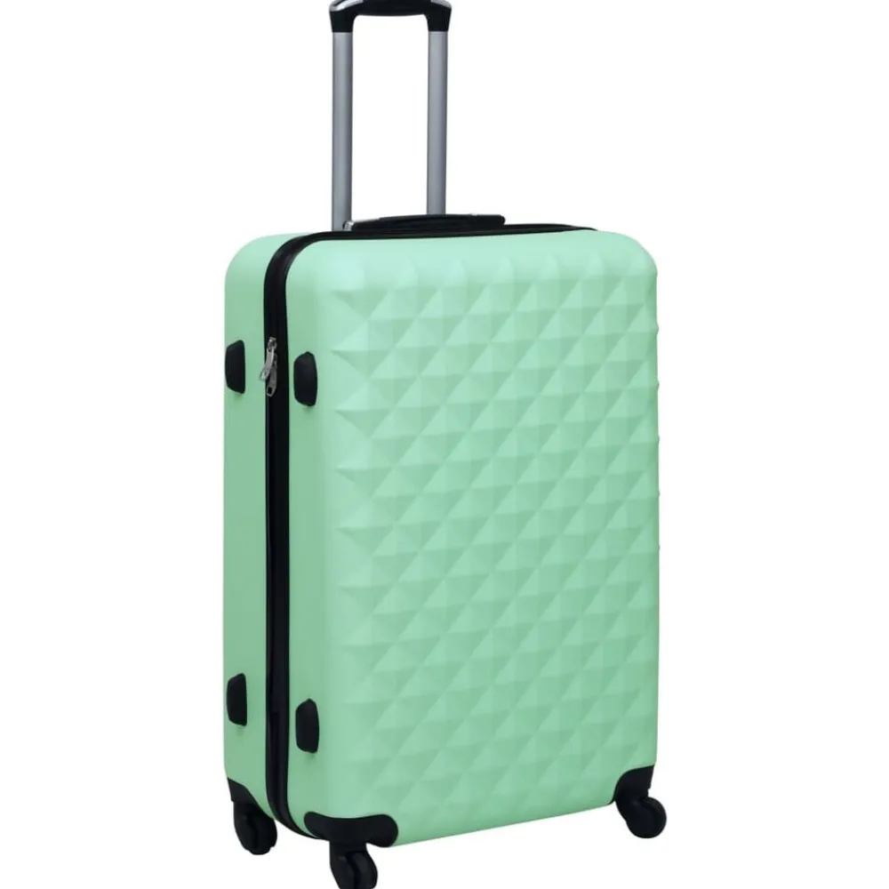 vidaXL Maletas Y Bolsos De Viaje-Juego de maletas rígidas con ruedas 2 piezas ABS verde