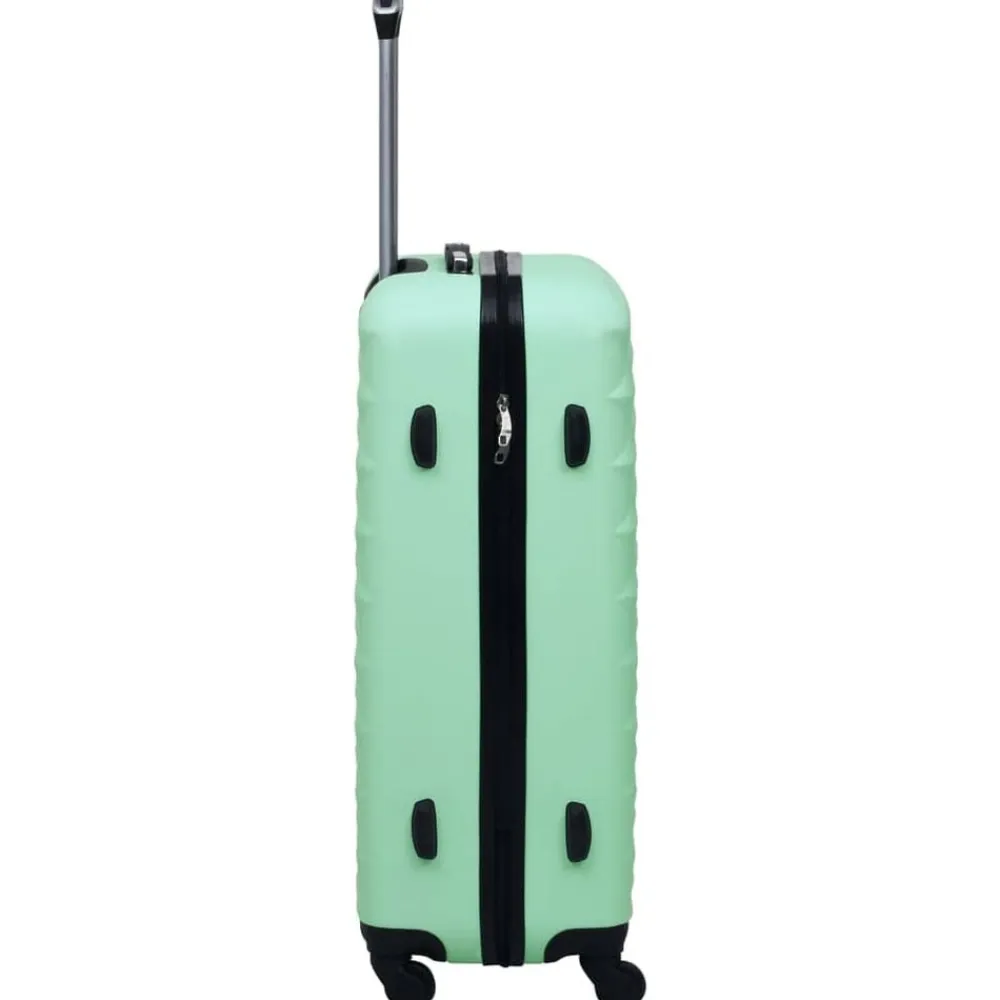 vidaXL Maletas Y Bolsos De Viaje-Juego de maletas rígidas con ruedas 2 piezas ABS verde