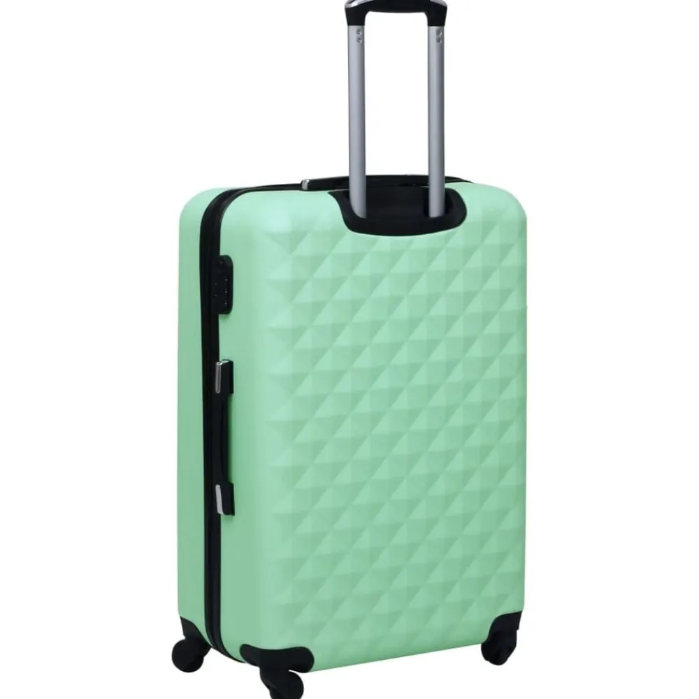 vidaXL Maletas Y Bolsos De Viaje-Juego de maletas rígidas con ruedas 2 piezas ABS verde