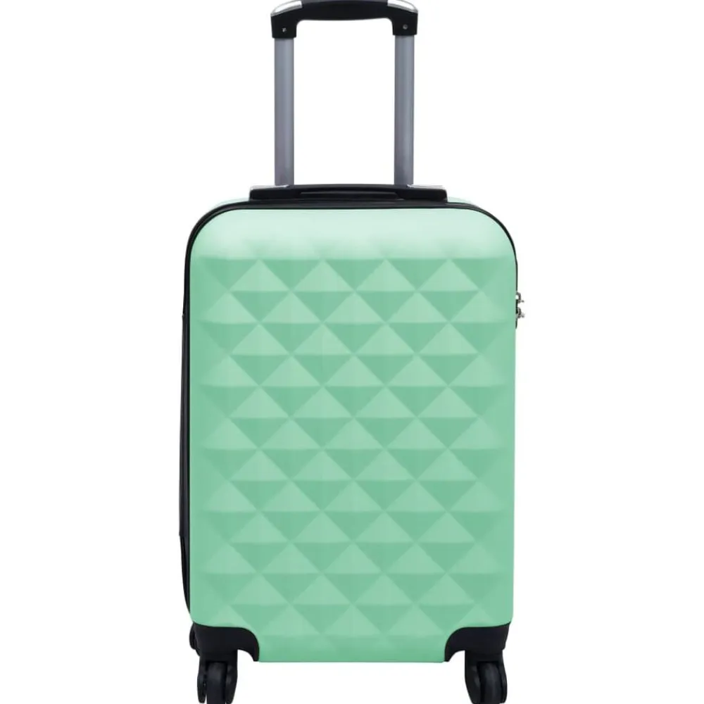 vidaXL Maletas Y Bolsos De Viaje-Juego de maletas rígidas con ruedas 2 piezas ABS verde