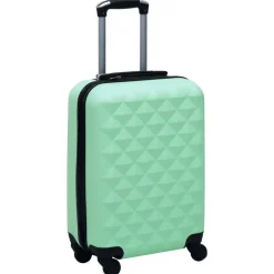 vidaXL Maletas Y Bolsos De Viaje-Juego de maletas rígidas con ruedas 2 piezas ABS verde