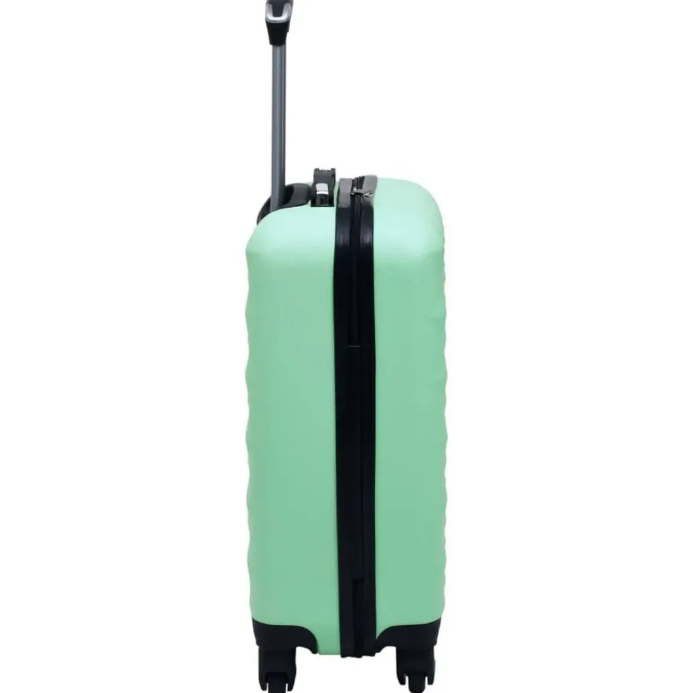 vidaXL Maletas Y Bolsos De Viaje-Juego de maletas rígidas con ruedas 2 piezas ABS verde
