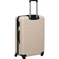 vidaXL Juego de maletas rígidas con ruedas 2 piezas ABS Dorado New