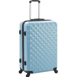 vidaXL Maletas Y Bolsos De Viaje-Juego de maletas rígidas con ruedas trolley 3 piezas ABS
