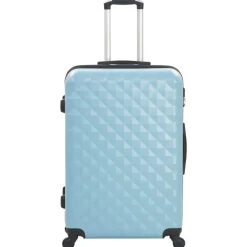 vidaXL Maletas Y Bolsos De Viaje-Juego de maletas rígidas con ruedas trolley 3 piezas ABS