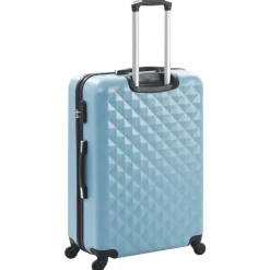 vidaXL Maletas Y Bolsos De Viaje-Juego de maletas rígidas con ruedas trolley 3 piezas ABS