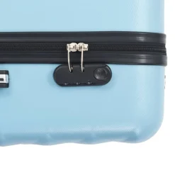 vidaXL Maletas Y Bolsos De Viaje-Juego de maletas rígidas con ruedas trolley 3 piezas ABS