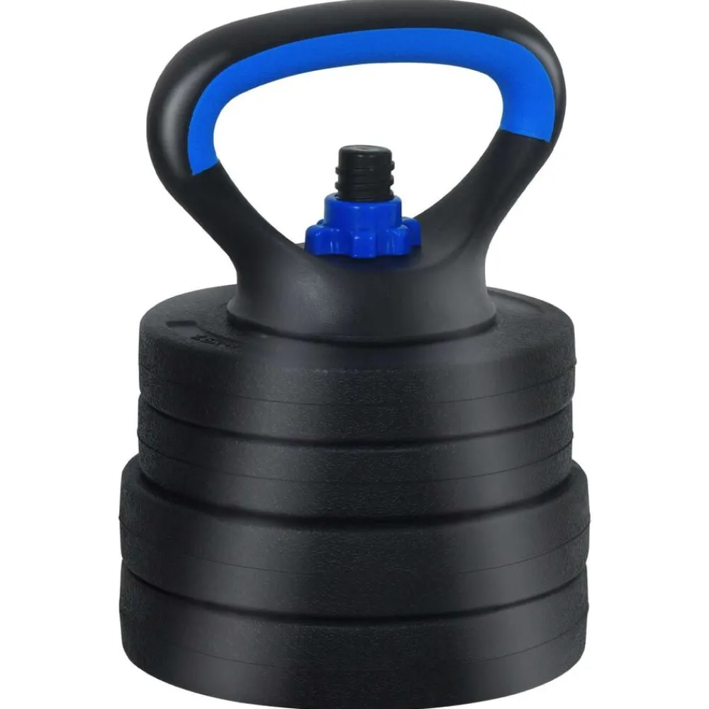 vidaXL Fitness Y Musculación-Juego de Mancuernas 4 en 1 30kg Negro y azul