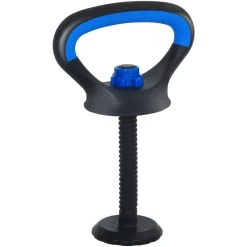 vidaXL Fitness Y Musculación-Juego de Mancuernas 4 en 1 30kg Negro y azul