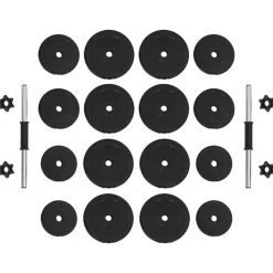 vidaXL Juego de mancuernas 2x15 kg Sale