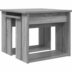 vidaXL Mesas-Juego de Mesas de Centro 2 pcs Madera de ingeniería