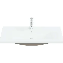 vidaXL Juego de muebles baño 5 piezas madera ingeniería Roble artisan New