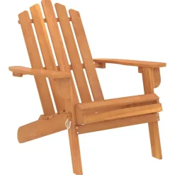vidaXL Juego de muebles de jardín Adirondack 3 piezas madera acacia Marr&oacute;n Discount