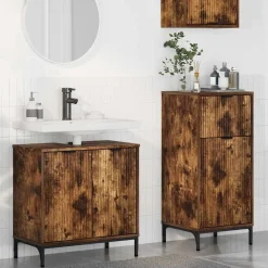 vidaXL Conjuntos De Muebles-Juego de muebles de baño con cajón 2 pcs