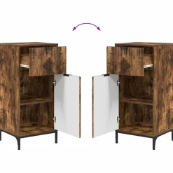 vidaXL Conjuntos De Muebles-Juego de muebles de baño con cajón 2 pcs