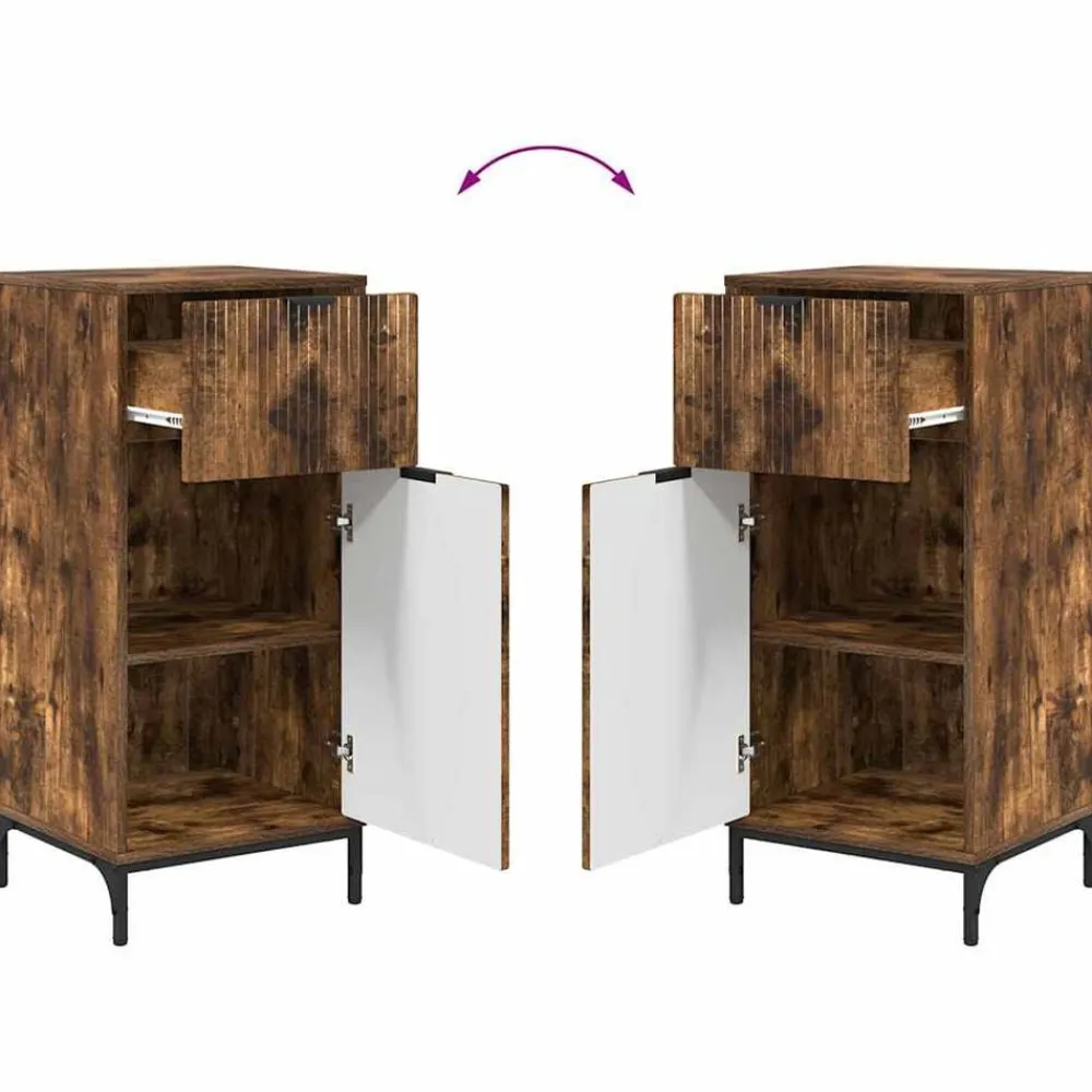 vidaXL Conjuntos De Muebles-Juego de muebles de baño con cajón 2 pcs