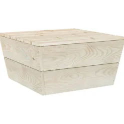 vidaXL Muebles De Jardín-Juego de muebles de jardín 2 piezas madera de abeto impregnada