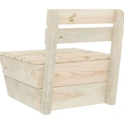 vidaXL Muebles De Jardín-Juego de muebles de jardín 2 piezas madera de abeto impregnada