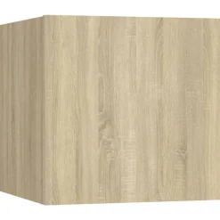 vidaXL Juego de muebles de salón 7 piezas Roble Sonoma Online