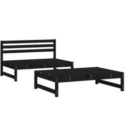 vidaXL Muebles De Jardín-Juego de muebles de jardín 2 pzas madera maciza de