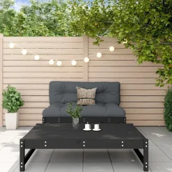vidaXL Muebles De Jardín-Juego de muebles de jardín 2 pzas madera maciza de