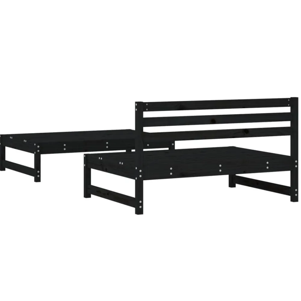 vidaXL Muebles De Jardín-Juego de muebles de jardín 2 pzas madera maciza de