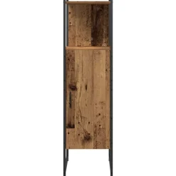 vidaXL Juego de muebles de baño 4 pcs Marrón 33 x 33 x 185.5 cm Madera vieja