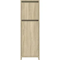 vidaXL Juego de muebles de baño 4 pzas contrachapada Roble Sonoma Sale