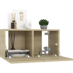 vidaXL Muebles Tv-Juego de muebles de salón 8 piezas