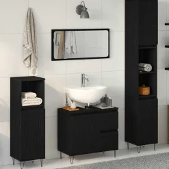 vidaXL Conjuntos De Muebles-Juego de muebles de baño 3 pcs 30 x 30 x 190 cm