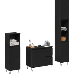 vidaXL Conjuntos De Muebles-Juego de muebles de baño 3 pcs 30 x 30 x 190 cm