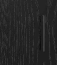 vidaXL Juego de muebles de baño 2 pcs Madera de ingeniería Roble negro Discount