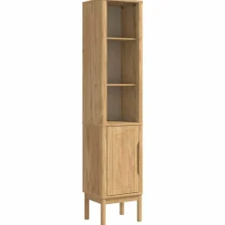 vidaXL Juego de muebles de baño con estante FLORO 2 pcs Marrón cera Marr&oacute;n cera Clearance
