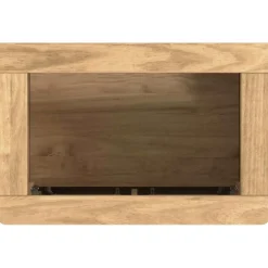 vidaXL Juego de muebles de baño con estante FLORO 2 pcs Marrón cera Marr&oacute;n cera Clearance