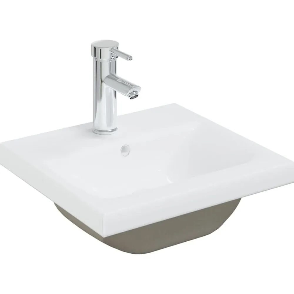 vidaXL Juego de muebles de baño madera de ingeniería Negro Outlet