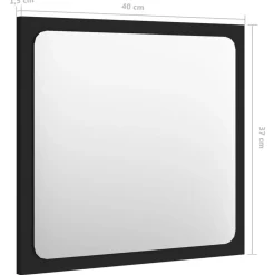 vidaXL Juego de muebles de baño madera de ingeniería Negro Outlet