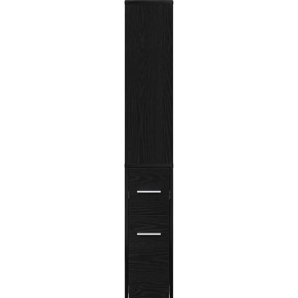 vidaXL Juego de muebles de baño 22 x 41 x 135 cm Roble negro Sale