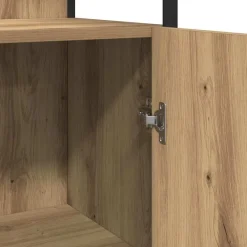 vidaXL Juego de muebles de baño con estante 4 pcs Roble artisan Clearance