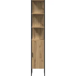 vidaXL Juego de muebles de baño con estante 4 pcs Roble artisan Clearance
