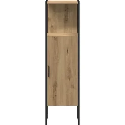 vidaXL Juego de muebles de baño con estante 4 pcs Roble artisan Clearance