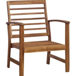 vidaXL Muebles De Jardín-Juego de muebles de jardín 4 piezas madera maciza de acacia