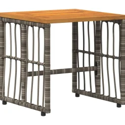 vidaXL Juego de muebles de exterior 5 pcs Negro y Gris oscuro gris y gris oscuro New