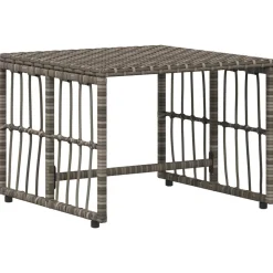 vidaXL Juego de muebles de exterior 5 pcs Negro y Gris oscuro gris y gris oscuro New