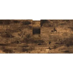 vidaXL Juego de muebles de baño con cajón 4 pcs Roble ahumado