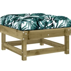 vidaXL Juego de muebles jardín 5 pzas y cojines madera pino impregnada Marr&oacute;n Outlet
